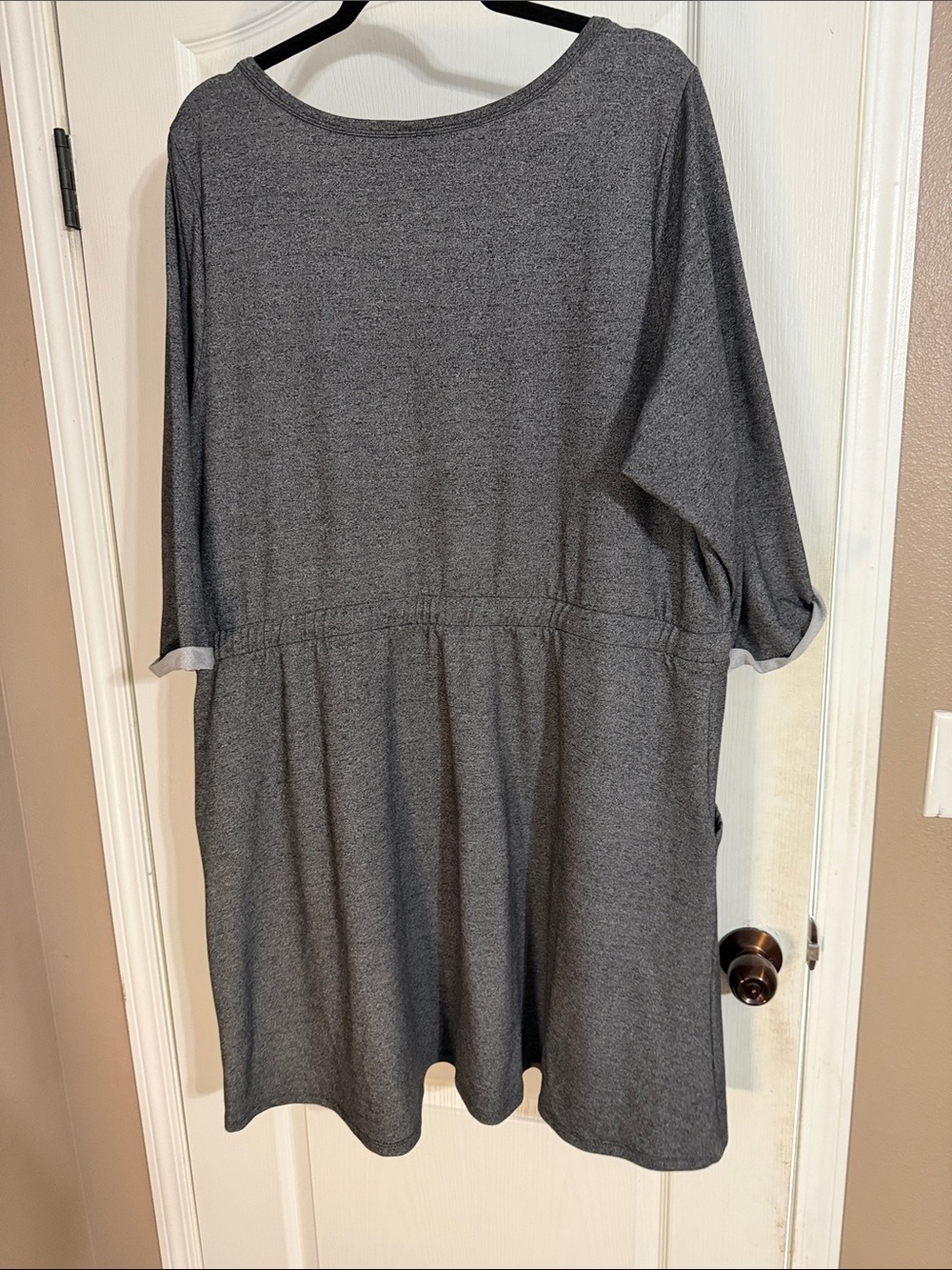 torrid Gray Midi Drawstring Pocket Dress - Picture 5 of 7